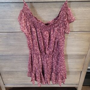 Floral Off-Shoulder Romper